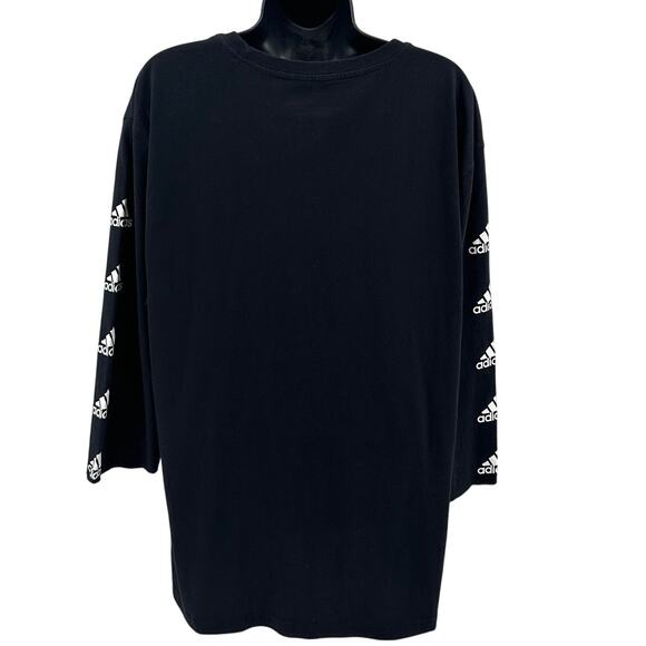 Adidas The Go-To Performance Tee WMNS XL Crew Neck Black Cut Off Sleeve Pullover - Picture 4 of 8